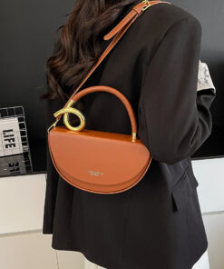 Mode-Nischen-Handtasche schlicht 2026 neue hochwertige Damen-Crossbody-Satteltasche europäische und amerikanische trendige Schultertasche