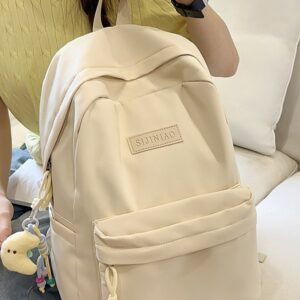 Alternative view of 2025 Schultasche für Highschool-Schüler Mädchen Junior High School Studentin College-Stil-Rucksack Einfarbiger College-Student Einfacher und vielseitiger Rucksack