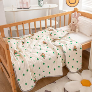 Fabrikdirektvertrieb Klasse A gestrickte Baumwolle 120*150 Kinder-Cartoon-Klimaanlage Sommer-Kühlquilt-Geschenk Großhandels-Live-Übertragung