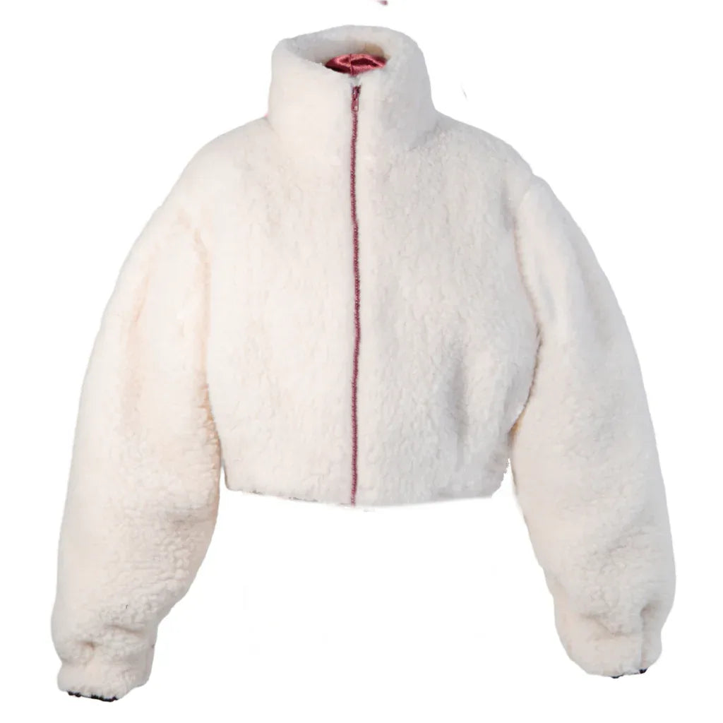 Woolen Women’s Short Jacket – White
