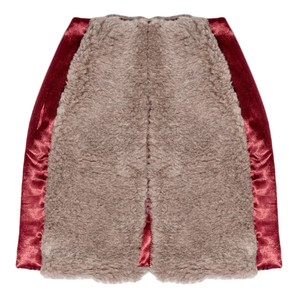 Woolen Women’s Short Skirt – Beige