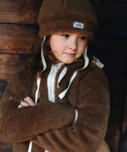 Alternative view of Brown Bear Woolen Baby Hat