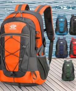Multi functional outdoor moutaineering bag, lightweight travel hiking luggage storage backpack, can fix hiking poles