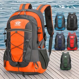 Multi functional outdoor moutaineering bag, lightweight travel hiking luggage storage backpack, can fix hiking poles