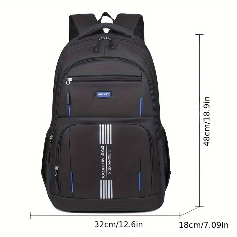 Men’S Backpack with Multiple Compartments, Large Capacity, Stylish for Travel, Suitable for Laptops, And Perfect for Com