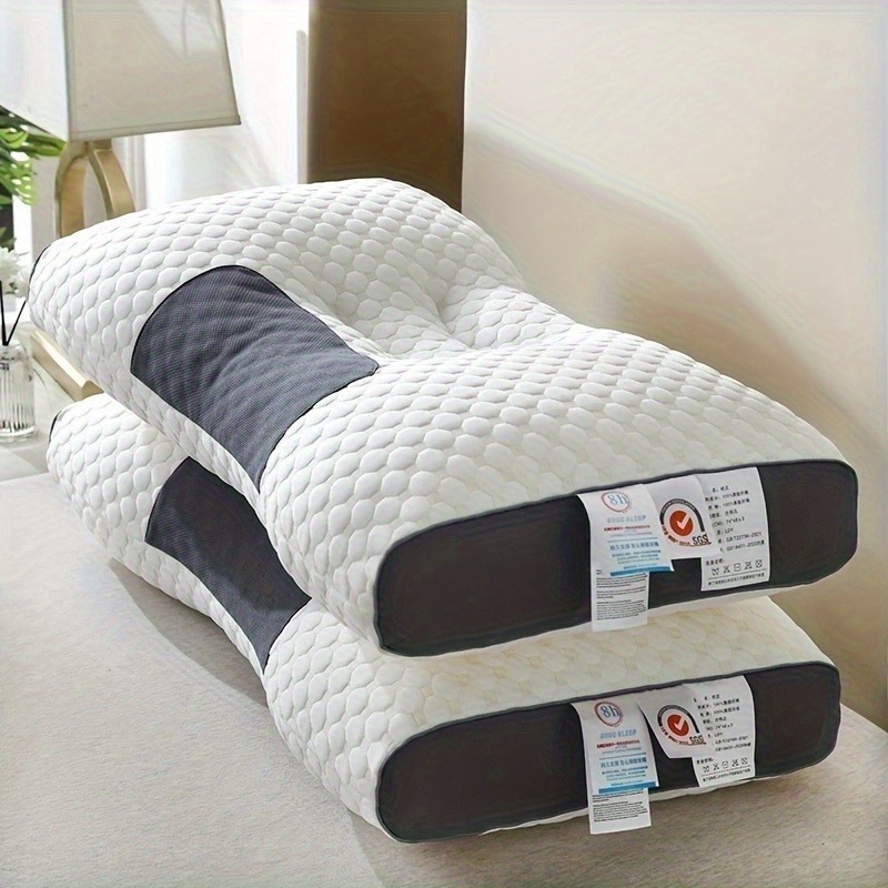 Ultra-Soft Neck Support Pillow – Breathable, Sweat-Wicking Sleep Massage Core for Comfortable Bedroom and Living Room Décor, Bedding, Household Pillow