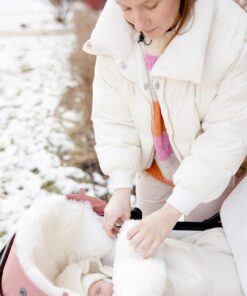 Alternative view of White Natural Sheepskin Stroller Sleeping Bag