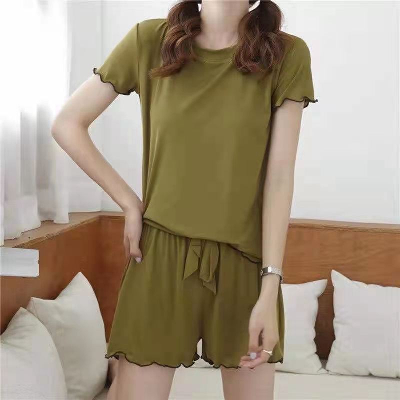 2025 Frühling/Sommer neuer Pilz-Cool-Suit-Damen-Pyjamas, Casual-Mode-Zweiteiler-Set Damen-Slimming-Loungewear - Image 4
