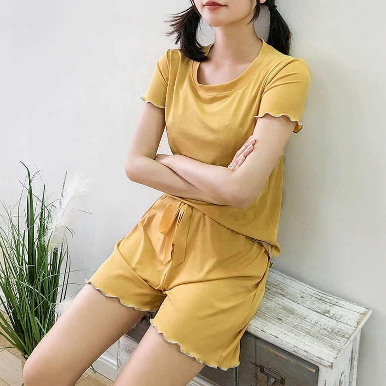 2025 Frühling/Sommer neuer Pilz-Cool-Suit-Damen-Pyjamas, Casual-Mode-Zweiteiler-Set Damen-Slimming-Loungewear