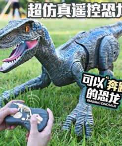 Kinder, ferngesteuerte Dinosaurier-Spielzeugsimulation, elektrisches Gehen und Rufen, Raptor-Junge, Jurassic bewegt Tyrannosaurus rex