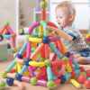 Grenzüberschreitende Magnetstäbe, Kinderkinder, Bildungsspielzeug, intelligente Entwicklung, vielseitige magnetische Bausteine, One Piece, Dropshipping, Magnetismus