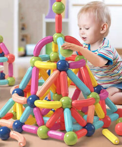 Grenzüberschreitende Magnetstäbe, Kinderkinder, Bildungsspielzeug, intelligente Entwicklung, vielseitige magnetische Bausteine, One Piece, Dropshipping, Magnetismus