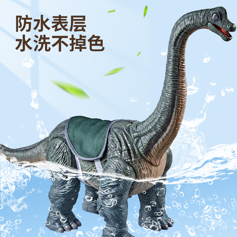 Das Triceratops Kinder-Dinosaurier-Geräusch- und Lichtspielzeug kann verwendet werden, um auf einem Modellspielzeug mit einem Slider zu sitzen, einem Geschenk für den Spazierwagen der Jungen - Image 4