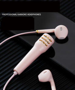 Alternative view of National K Song Singing Wired Mini Microphone Headset Practice Singing It Live Mobile Phone Wired Headset