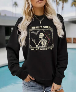 Alternative view of THE IT GOES MY Last FLYING F * * K round neck sweatshirt