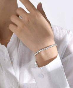 Alternative view of Full Diamond Tennis Bracelet Jewelry