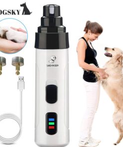 Dog Nail clipper for dogs nail clippers pet grinder short unhas gato for cats Nail Clipper USB Animal Grooming Trimmer Low Noise