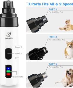 Alternative view of Dog Nail clipper for dogs nail clippers pet grinder short unhas gato for cats Nail Clipper USB Animal Grooming Trimmer Low Noise