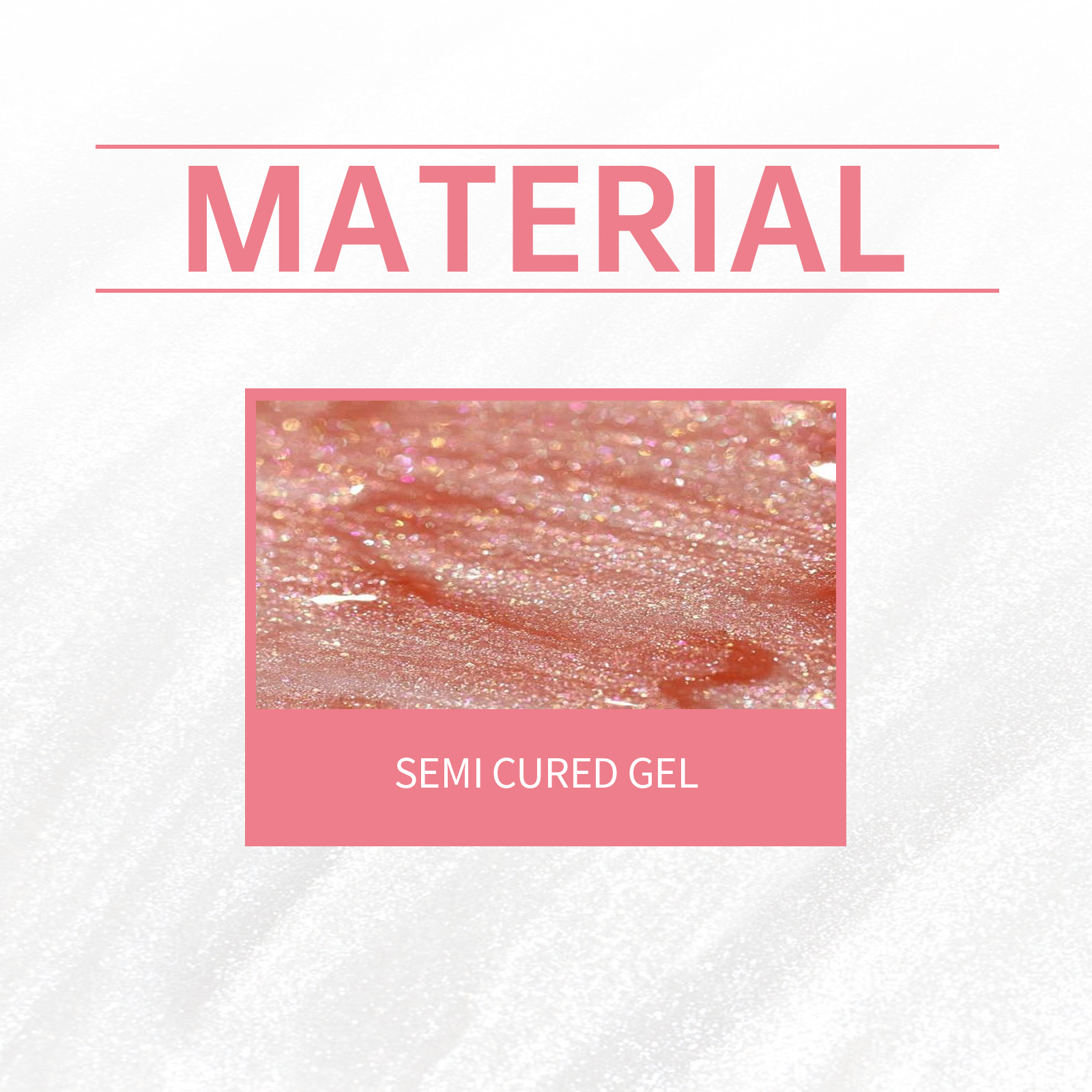 EELHOE Soft Gel Nail Sticker Set (Shiny Pink) Semi-Baked Nail Paper, Fresh And Shiny Minimalist Style Soft Nail Stickers - Image 5