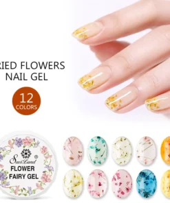 Dried Flowers Gel Nail Polish Soak Off UV LED Transparent Gel Nail Polish Decoration Manicure Nail Art Toolfafa