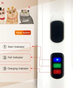 Alternative view of Electric Pet Cat Dog Nail Grinding Machine Nail Clippers Professional Mute Painless Dog Cat Paws USB Rechargeable Nail Trimmer