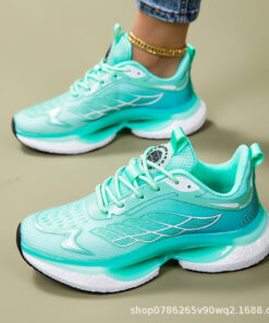 Damen-Sneaker: Atmungsaktives Netz-Obermaterial, Popcorn-Kompositsohle, stoßdämpfende Laufschuhe, modische Freizeitschuhe, grenzüberschreitender Bestseller