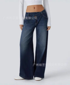 2025 neue hochwertige grenzüberschreitende Damenjeans mit geradem Beine exklusiv für Europa und Amerika, Amazon und AliExpress