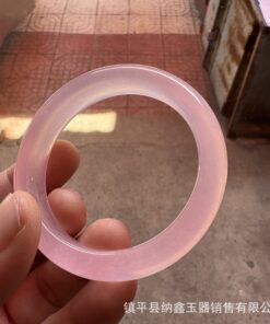 Fabrik-Großhandel hochwertiges Jadeit-Eis-Typ Pfirsichblüten-Pink-Armband, Hoch-Eispulver-Kristallarmband, Quarzit-Jade-Pink-Jade-Armband