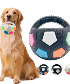 Ein rundes Spielzeug für Haustiere kann mit einem Fußball, Border Collie Selbstbefriedigung, Corgi-Training, interaktivem, widerstandsfähigem grenzüberschreitenden Biss gehalten werden