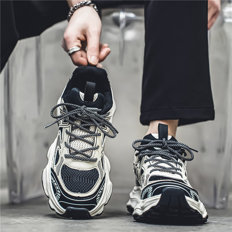 Putian Herrenschuhe 2026 Neue Herbst-atmungsaktive, trendige Freizeitsportschuhe Herren-Mesh-Laufschuhe zur Größenerhöhung des Vaters - Image 2