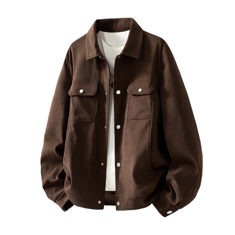 Plus-size Lapel Workwear Men's Casual Jacket - Image 8