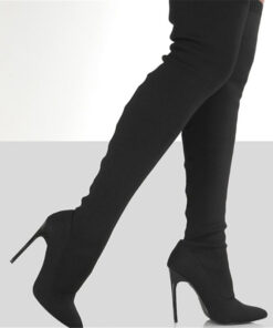 Women's High-heel Knit Over-the-knee Boots
