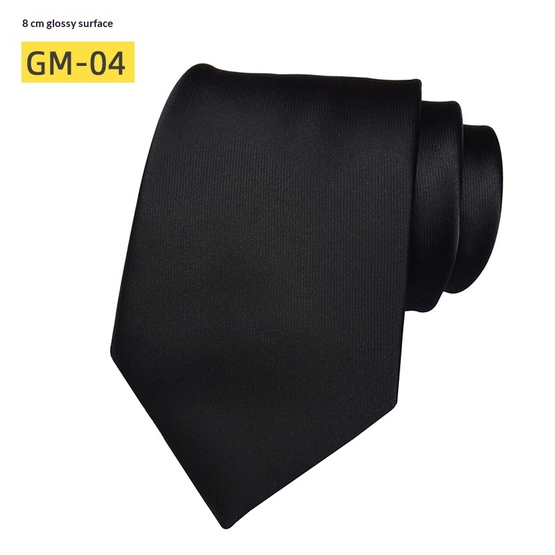 Men's Classic Solid-color Satin Tie - Image 9