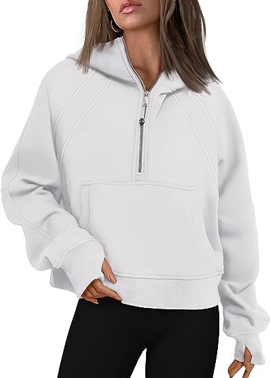 Zipper Hoodies Sweatshirts With Pocket Loose Sport Tops Long Sleeve Pullover Sweaters Winter Fall Outfits Women Clothing – Bild 5