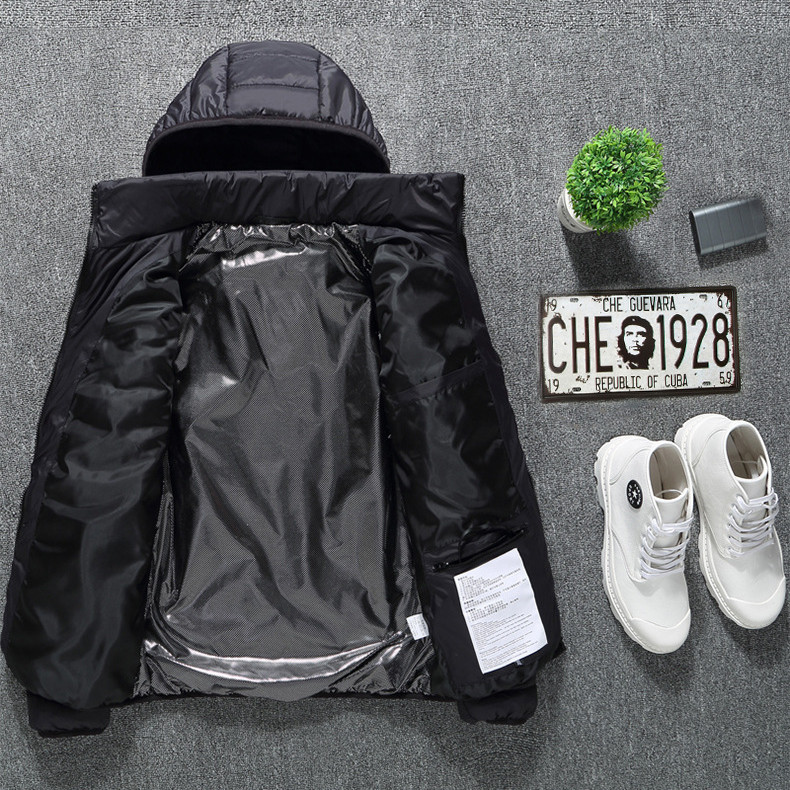 Winter Heated Jacket USB Electric Cotton Coat Zip-up Heater Thermal Clothing Heating Vest For Men - Image 9