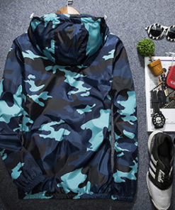 Alternative view of Covrlge Men Jacket Fashion Spring Men Brand Camouflage Jackets Casual Mens Coat Men's Hooded Luminous Zipper Coats MWJ011