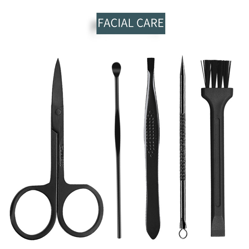 16pcs set Nail Clipper Cutter Trimmer Ear Pick Grooming Kit Manicure Set Pedicure Toe Nail Art Tools Set Kits with Bag – Bild 4