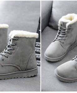 Alternative view of Snow Boot for Women Winter Shoes Heels Winter Boots Ankle Warm Plush Insole