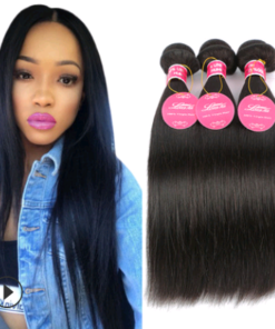 Real human hair straight wave human hair hair curtain natural color wig hair extension