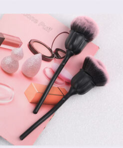 Rose makeup brush