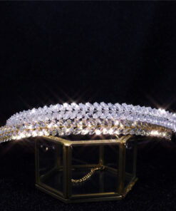 Baroque Rhinestone Bride Crown Crystal Hair Band