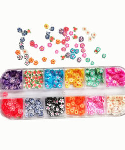 Alternative view of Manicure Ornament Handmade DIY Crystal Mud Clay Flower Fruit Slice