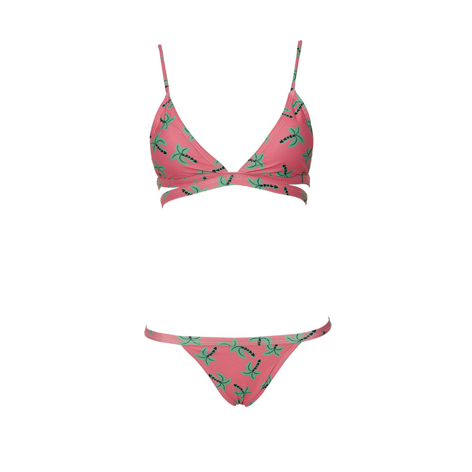 Aliexpress Ebay Amazon palm printing bikinis split set Bikini swimsuit trade new wish - Image 5