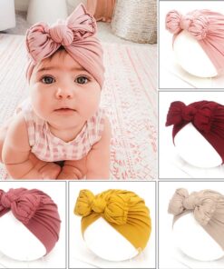 Cute Baby Hat Newborn Soft Baby Girl Hat Turban Infant Toddler Baby Cap Bonnet Headwraps