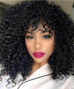 Alternative view of Manufacturers Supply European And American Wigs, African Short Curly Hair Female Wigs, Fluffy Small Curly Bangs, Long Curly Hair Wigs, Wigs
