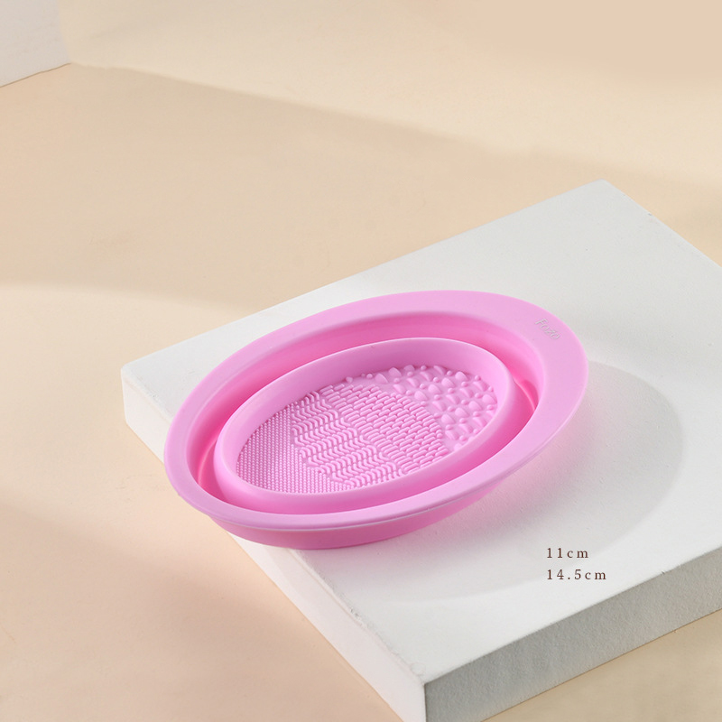 Scrubbing Plate Makeup Brush Cleaning Pad Makeup Brush Cleaning Bowl - Image 5