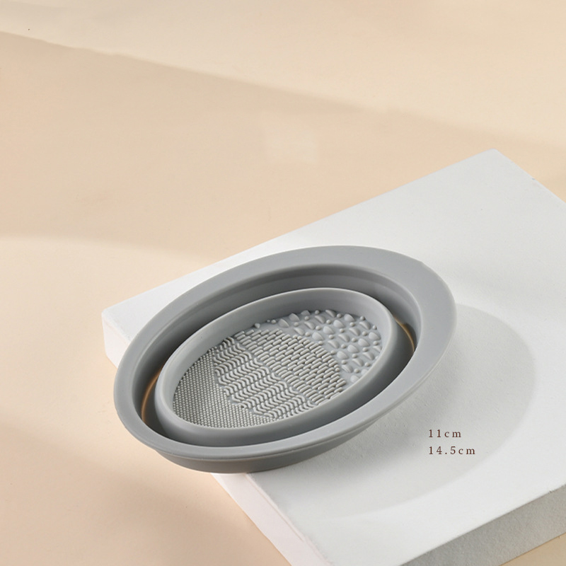 Scrubbing Plate Makeup Brush Cleaning Pad Makeup Brush Cleaning Bowl - Image 4