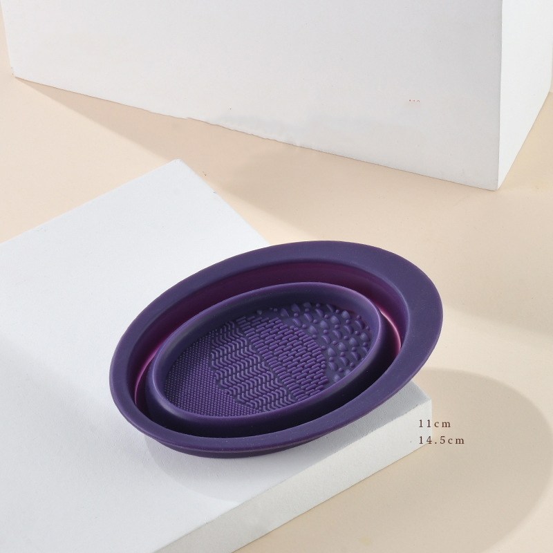 Scrubbing Plate Makeup Brush Cleaning Pad Makeup Brush Cleaning Bowl - Image 7