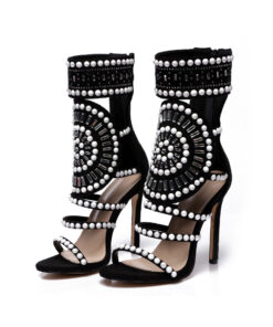 Alternative view of Rhinestone high heel sandals