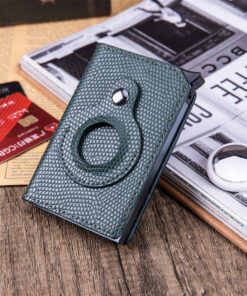 Rfid Card Holder Men Wallets Money Bag Male Black Short Purse Small Leather Slim Wallets Mini Wallets For Airtag Air Tag